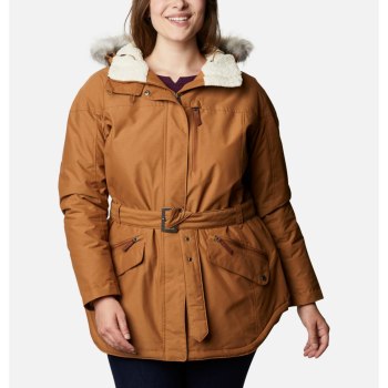 Columbia Ženske Jakne - Carson Pass II Plus Size Smeđe | UDFM-40258